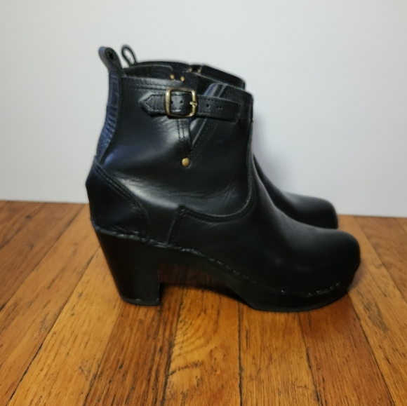 NO. 6 Black Heeled Ankle Boots - Picture 4 of 13